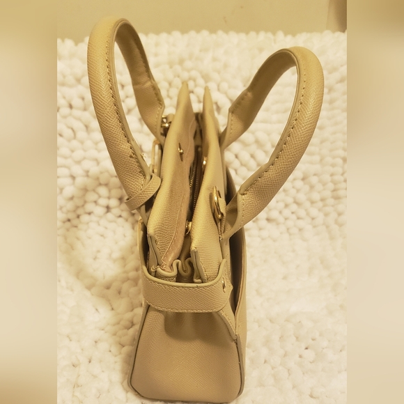 Bebe Evie Small Beige Satchel - Picture 6 of 10